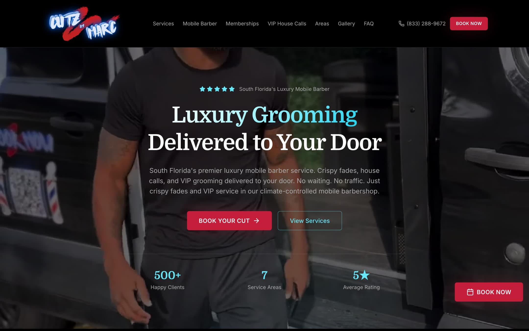 Cutz By Marc 305 homepage
