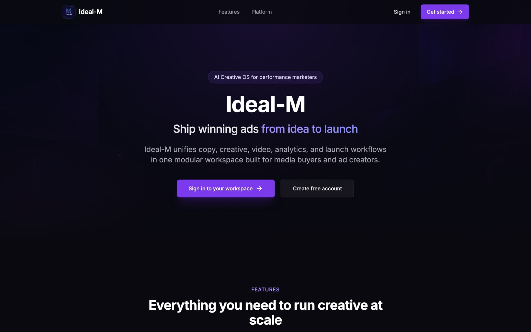 Ideal-M interface